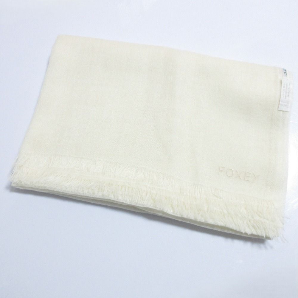 美品 FOXEY フォクシー カシミヤニット 大判ストール ショール  