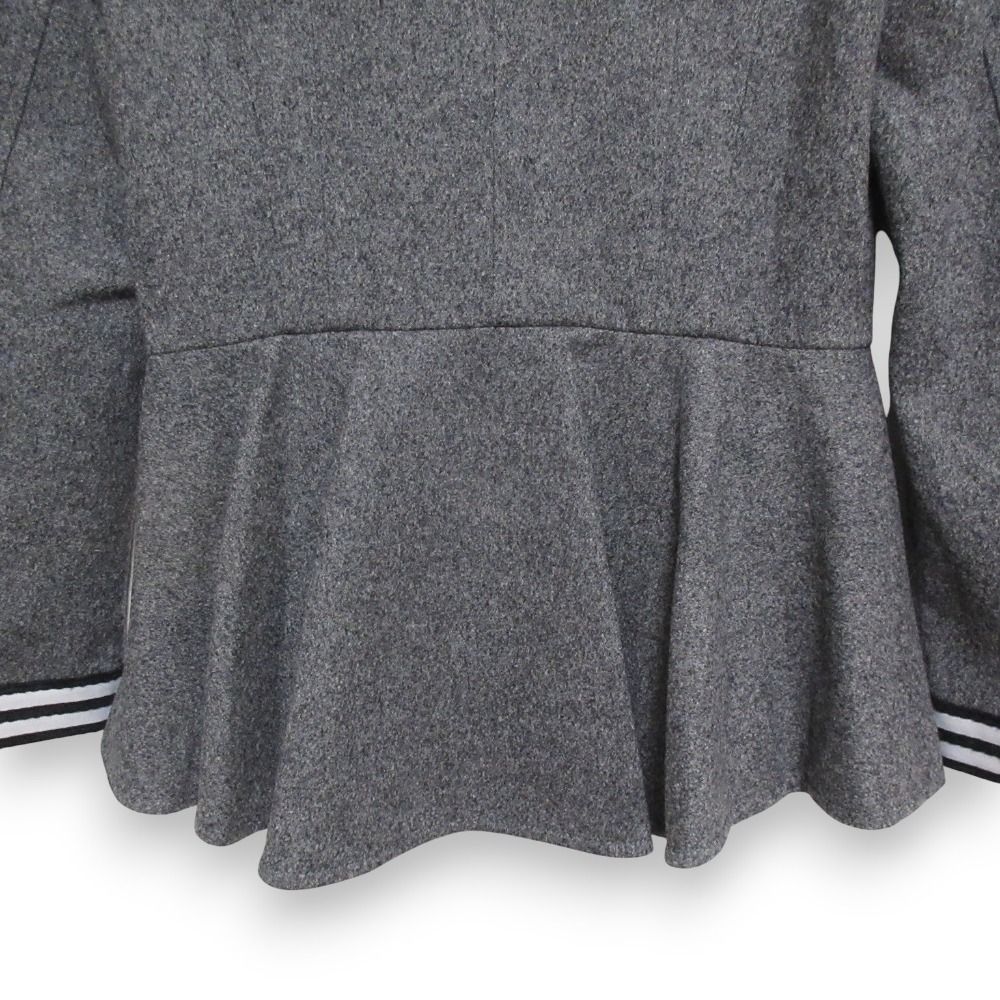 美品 BORDERS at BALCONY ボーダーズアットバルコニー ウール ペプラム