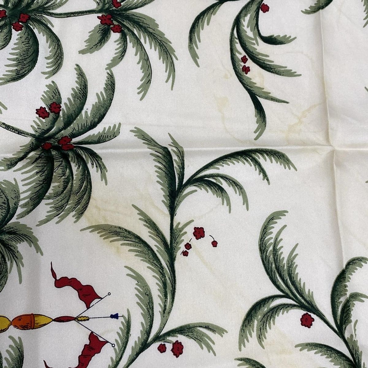 MOSCHINO(モスキーノ) スカーフ - レッド×オレンジ×マルチ - メルカリ