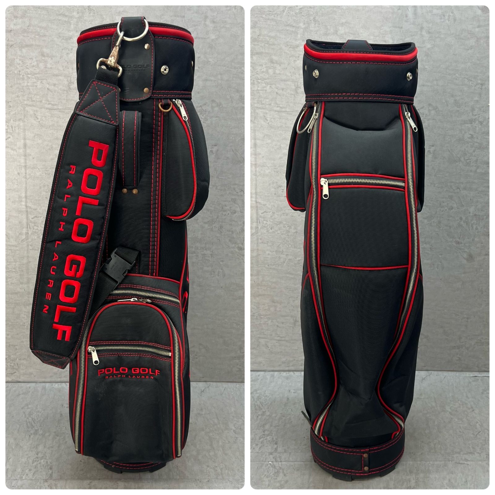 【新品未使用】POLO RALPH LAUREN 　ポロ　キャディバッグ ポロ ラルフローレン ゴルフ用 キャディバッグ カート式 8型 POLO