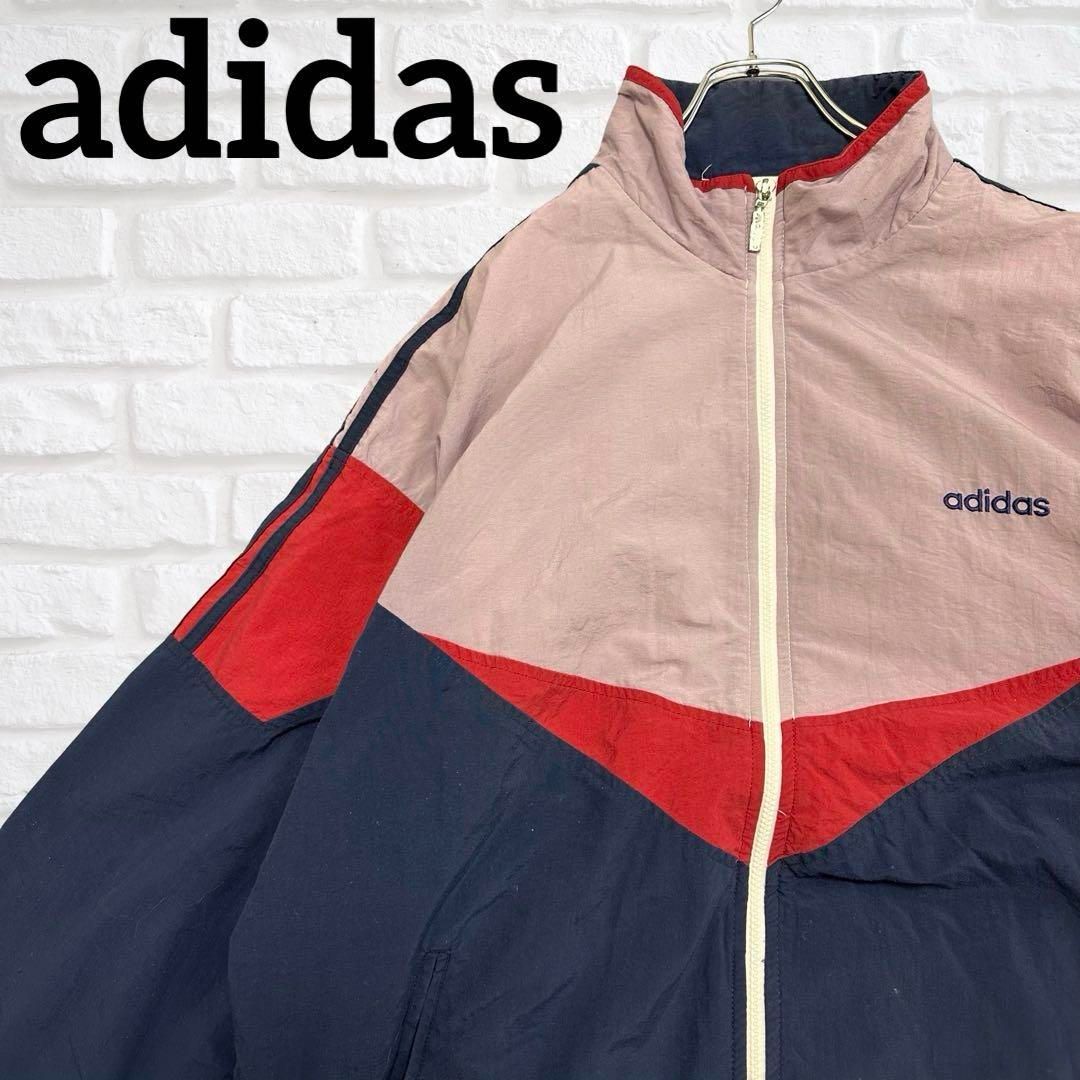 アディダス XXL 90s ナイロンジャケット 刺繍 ビッグサイズ 1897