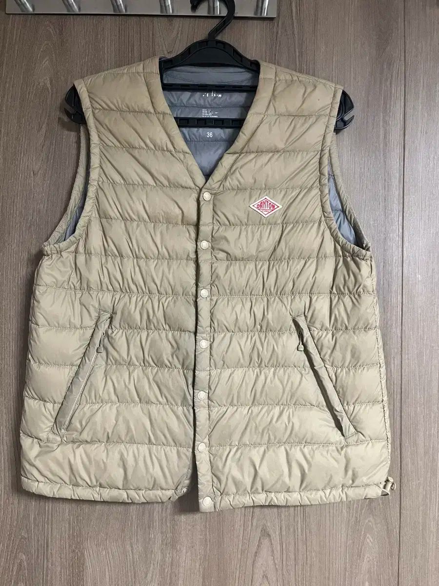 DANTON クルーネック インナーダウンベスト ブラック36 Danton