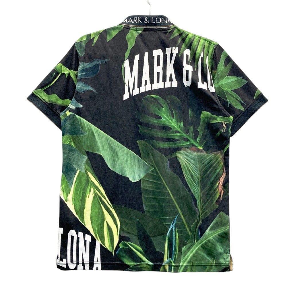 MARK & LONA ポロシャツ葉柄 M MARK & LONA ポロシャツ葉柄 M