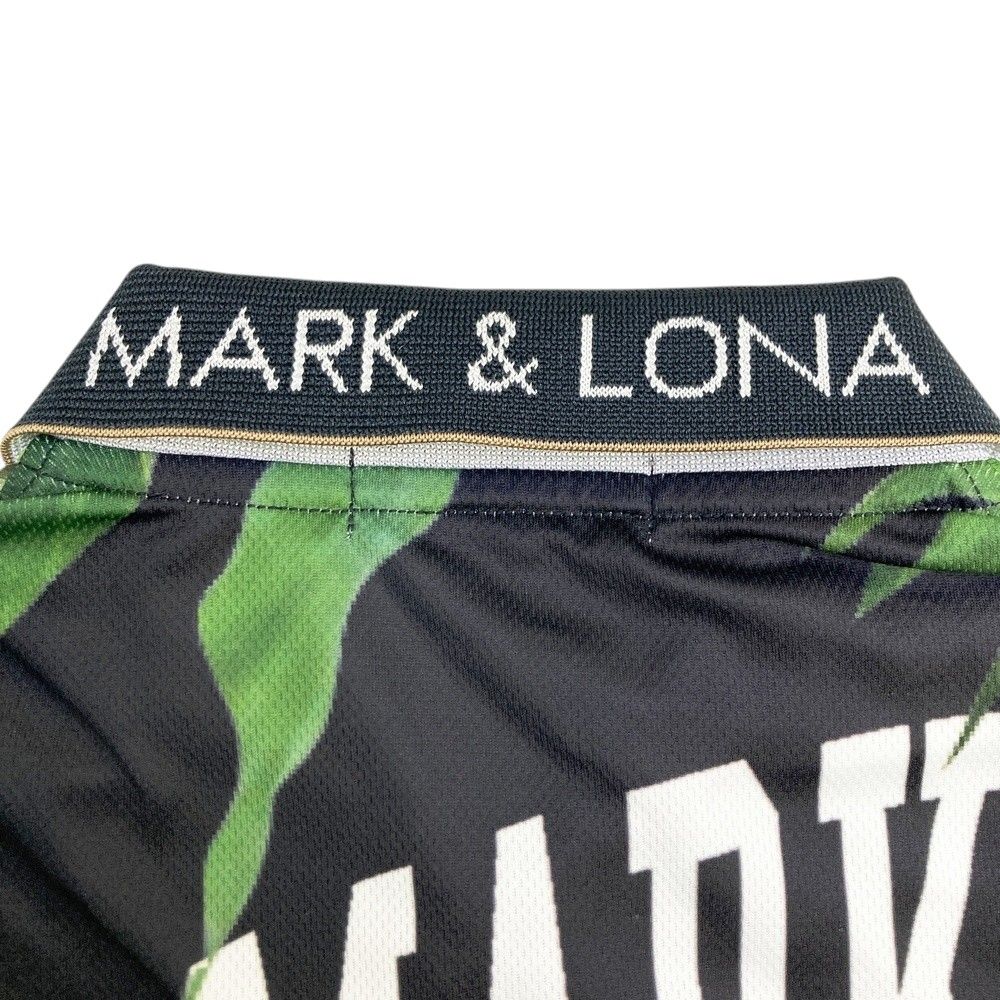 サイズ：M MARK&LONA マークアンドロナ 半袖ポロシャツ ロゴ ヤシの