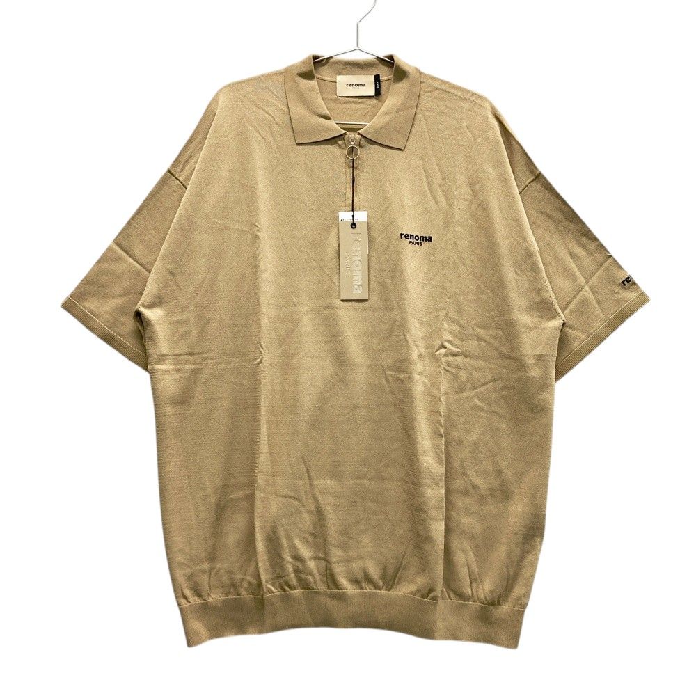 サイズ：L RENOMA GOLF レノマゴルフ ハーフジップ ニット 半袖
