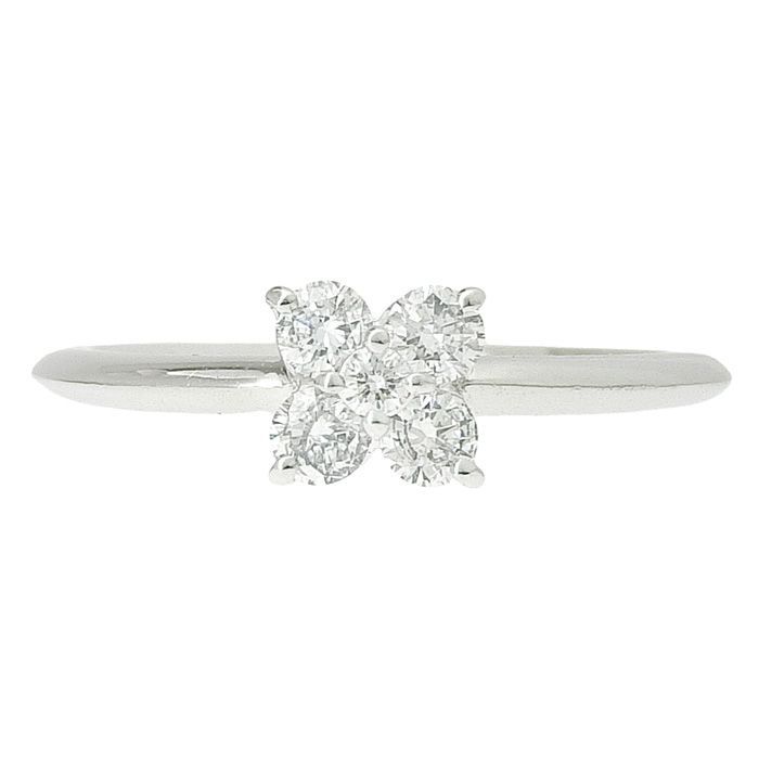 TRECENTI トレセンテ デザイン ダイヤ リング K18WG 750 ホワイト