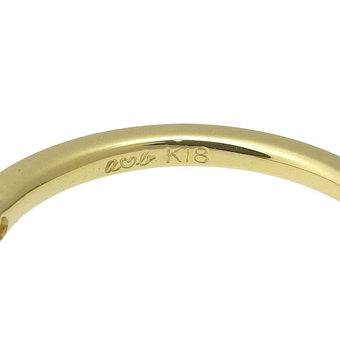 AHKAH アーカー デザイン ダイヤ リング K18YG 750 イエローゴールド