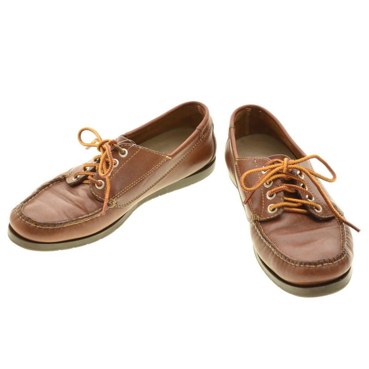 L.L.BEAN】ハンドソーン モカシン ブルーチャー モック デッキレザー