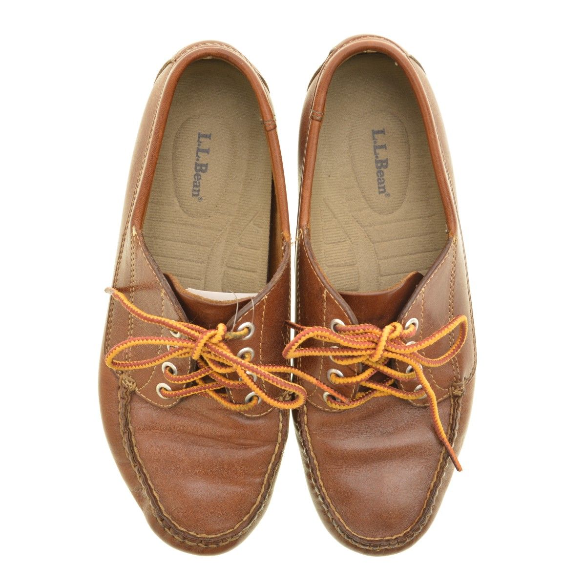 L.L.BEAN】ハンドソーン モカシン ブルーチャー モック デッキレザー