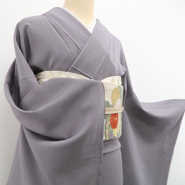 正絹 単衣仕立て 江戸小紋 万筋 未使用 ❁tomihisa❁新品 万筋 着物 正絹 仕付け糸付”上品さと落ち着きを