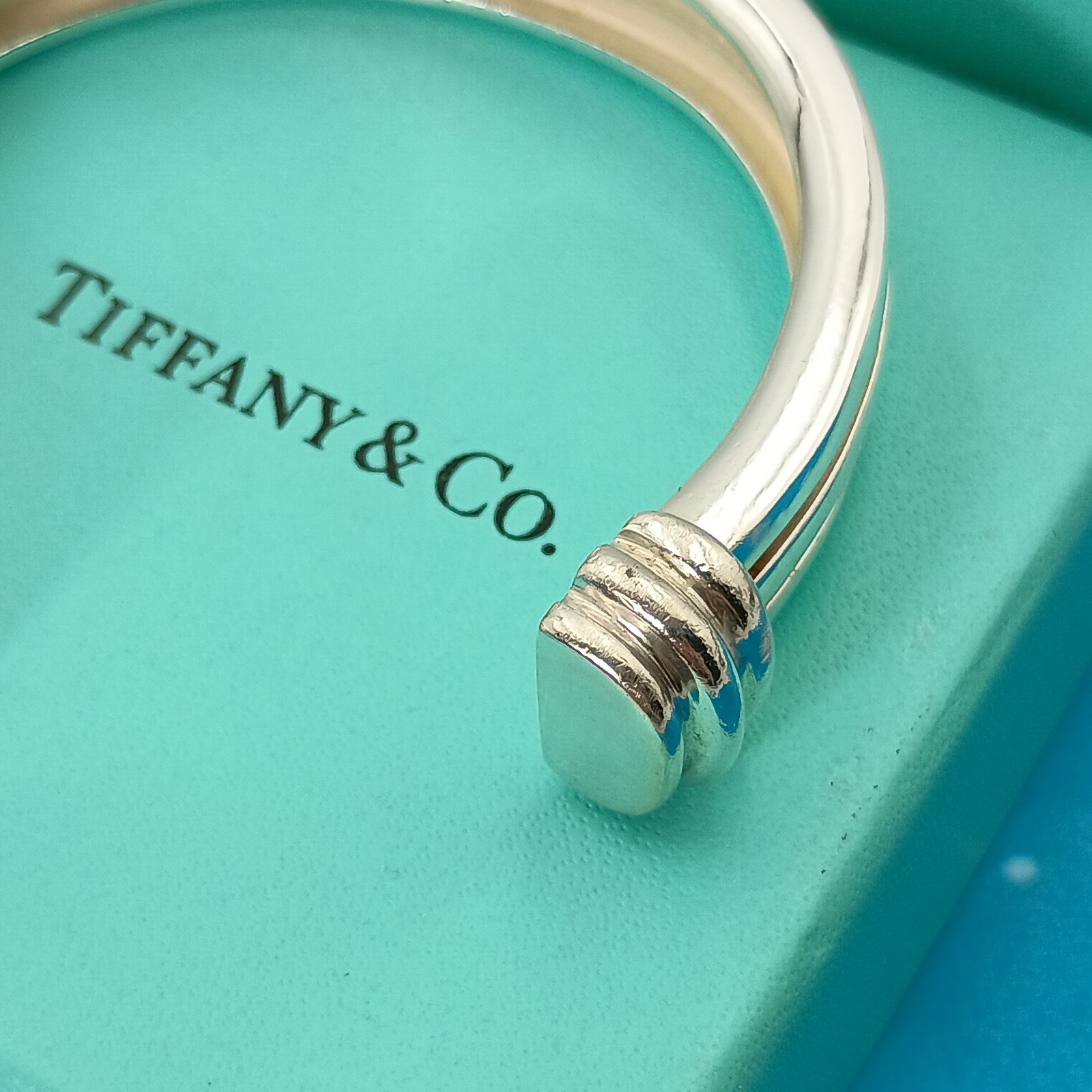 Tiffany & Co. シルバーバングル TIFFANY&Co. ティファニー グルーブド バングル メンズ レディース