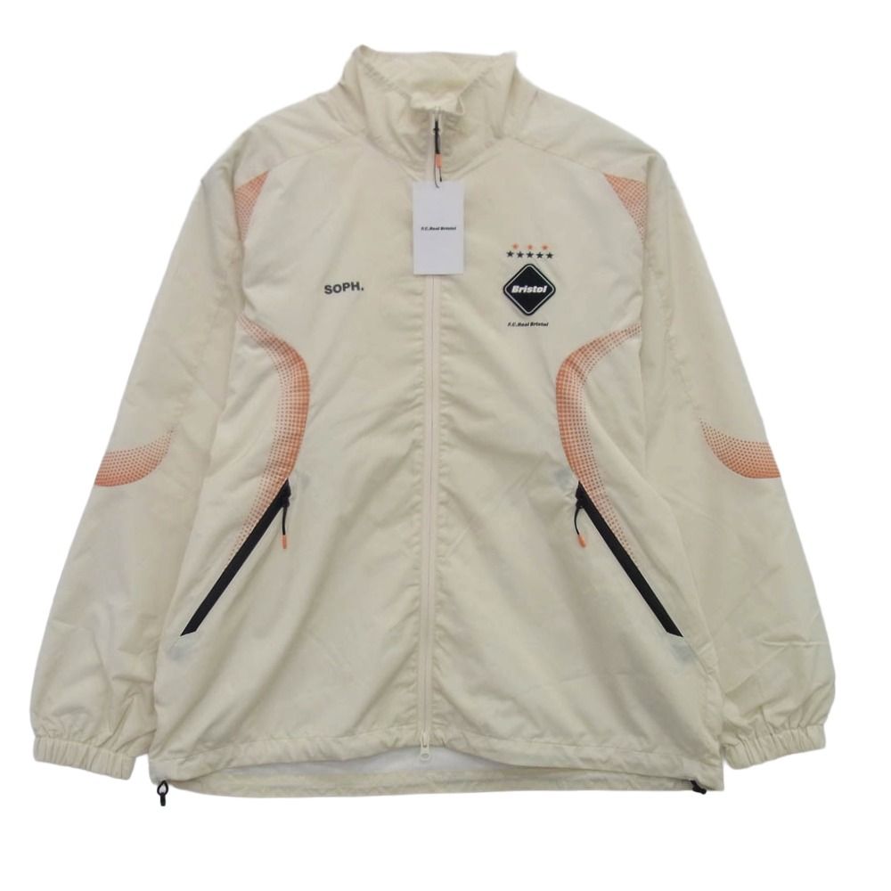 F.C.R.B. エフシーアールビー 25SS FCRB-250009 STAND COLLAR PRACTICE JACKET スタンド プラクティスジャケット ナイロンジャケット オフホワイト系 M 新古品