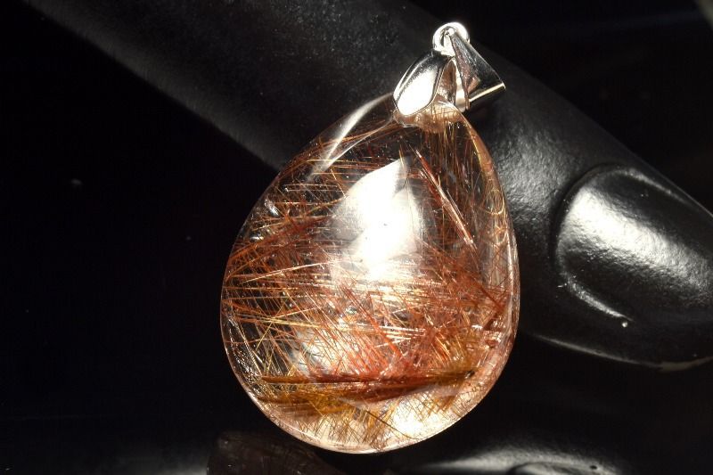 ゴールドルチル透明度抜群◇ゴールドルチルクォーツ◇ペンダントトップ