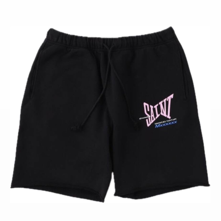 saint mxxxxxx ショートパンツ　スウェットパンツ 新品】 SAINT MXXXXXX スウェットショートパンツ ハーフパンツ L