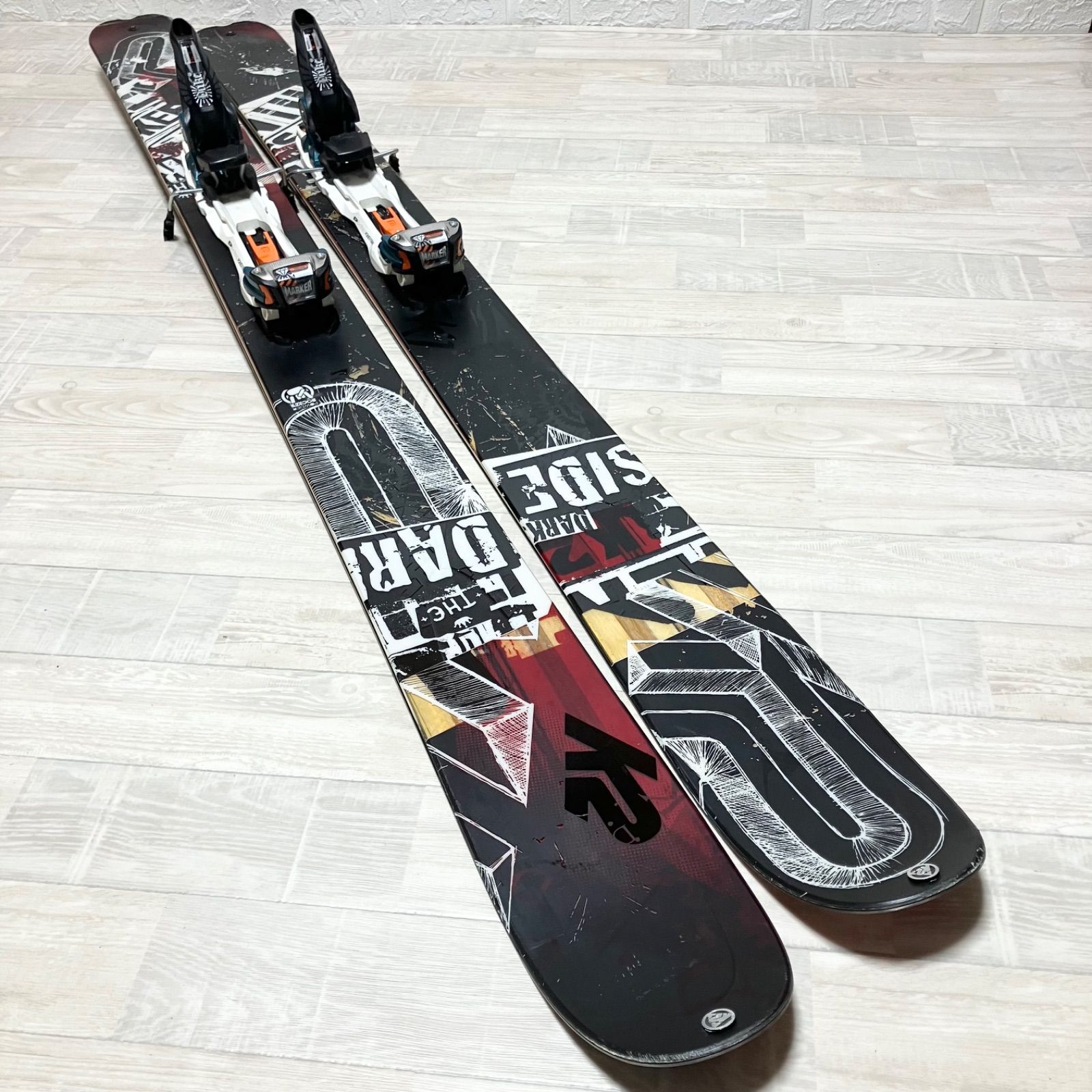 太 K2 DARKSIDE 181cm パウダースキー板-ビンディング ロッカー ファットスキー MARKER