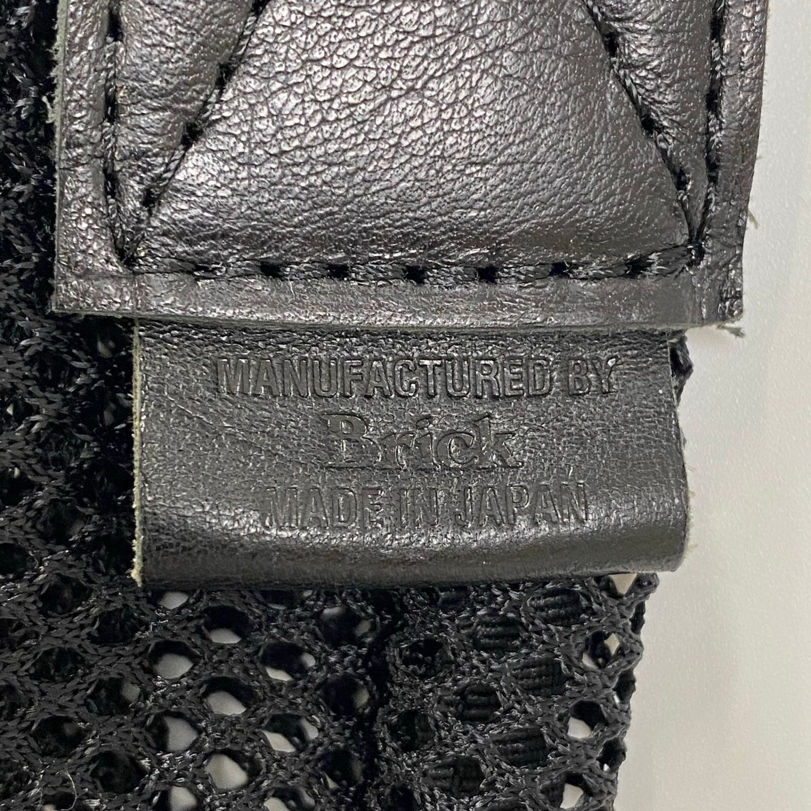 Brick ブリック / Mesh Zip Shoulder Bag メッシュ レザー ショルダー