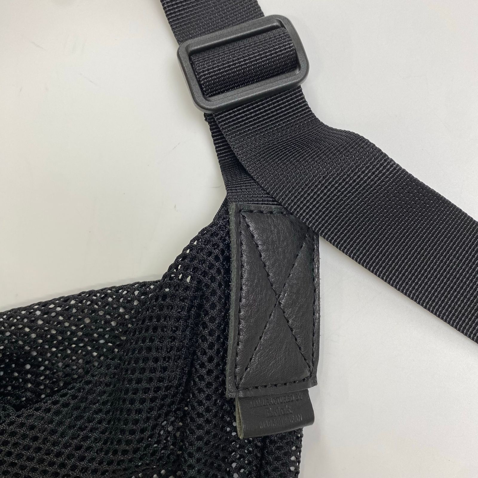 Brick ブリック / Mesh Zip Shoulder Bag メッシュ レザー ショルダー