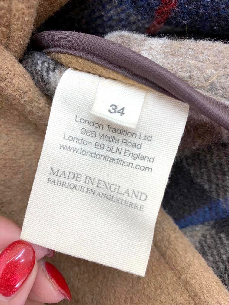 ピンクハウス】ニット ダッフルコート フード ロゴ ベージュ ウール