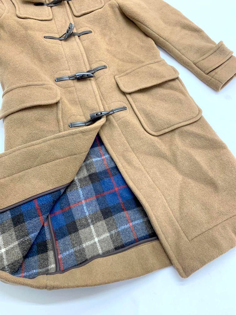 バーバリー ブルーレーベル フードファー付ホワイトコート 38サイズ