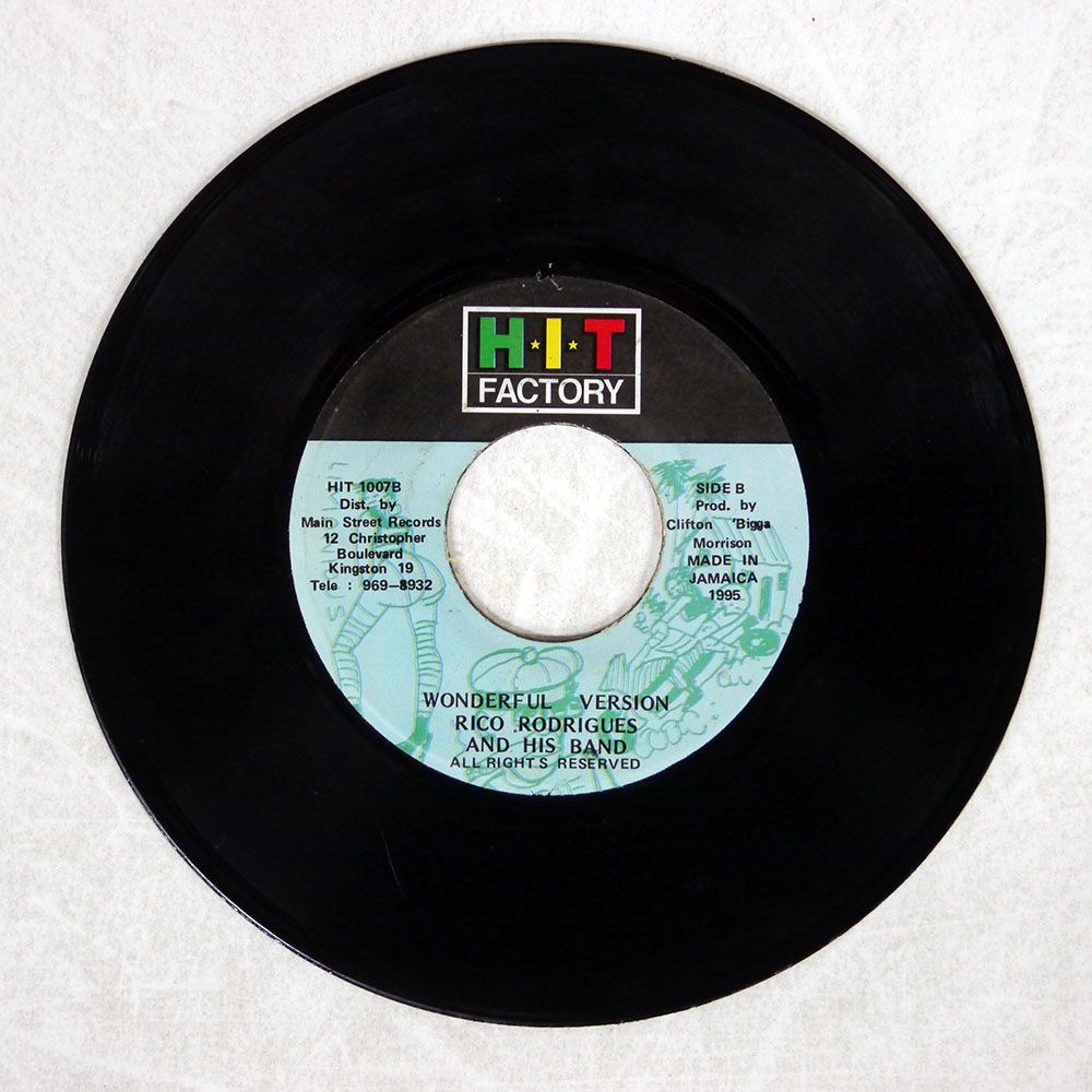 ジャマイカ盤 RICO RODRIGUEZ/WONDERFUL WORLD/HIT FACTORY HIT1007 7