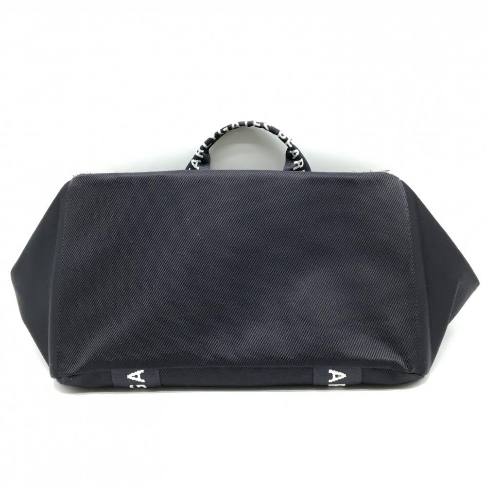 美品】パーリーゲイツ ロッカーバッグ ダークネイビー×白 持ち手ロゴ