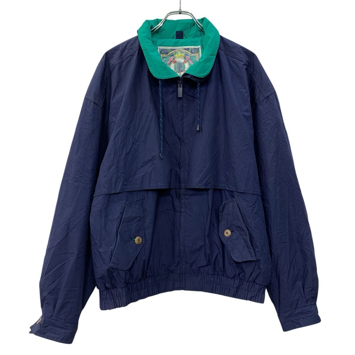 GEAR FOR SPORTS ナイロンジャケット XL ネイビー グリーン ジップ 