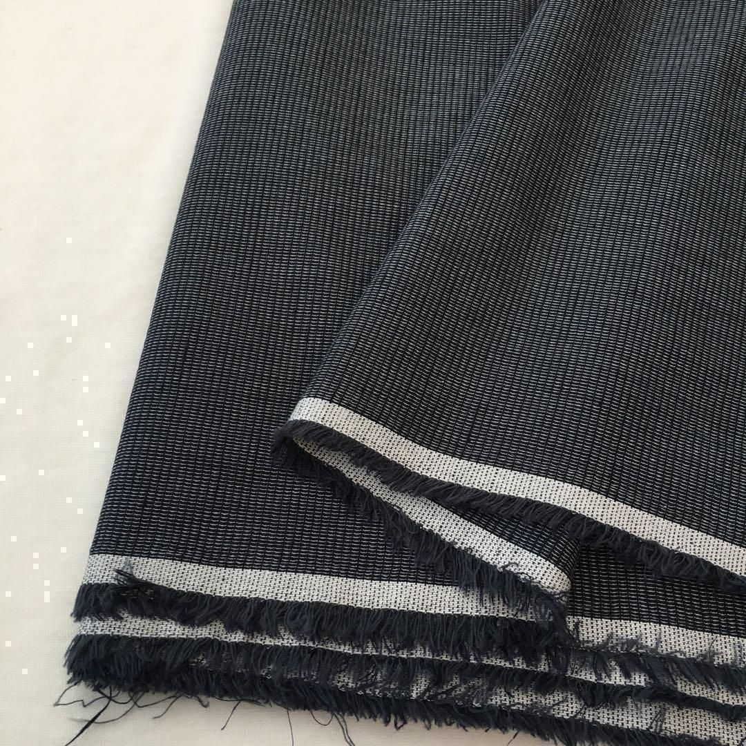 生地・リネンストレッチ〈4m〉 E4X⁄400H5710◇4m 限定⁄リネン混刺し子ストレッチ生地⁄アパレル⁄生地の