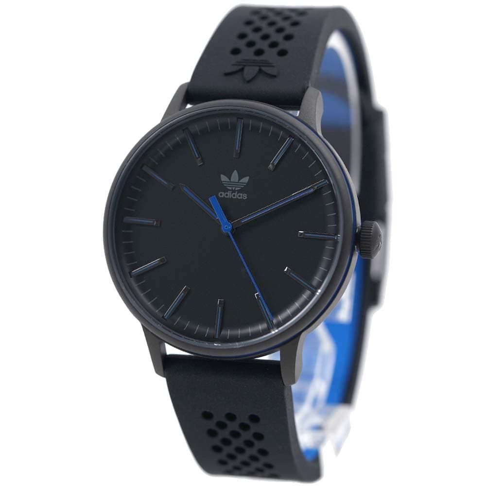 adidas 腕時計 ブラックレザー アディダス 腕時計 メンズ レディース ブラック レザー ベルト 軽い