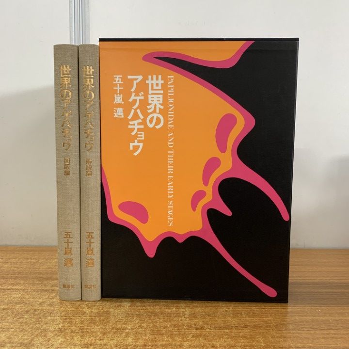 講談社  世界のアゲハチョウ  五十嵐邁（解説編・図版編）長期保管品 □01)【1点限り!】世界のアゲハチョウ/図版編・解説編 2冊入り/五十嵐