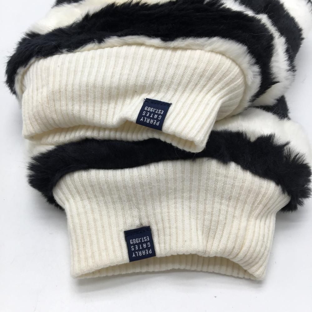 パーリーゲイツアイボリー ニット帽とレッグウォーマーセット PEARLY