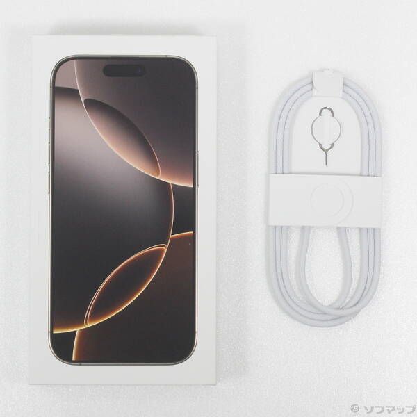中古品〕 iPhone16 Pro 128GB デザートチタニウム MYMX3J／A SIMフリー