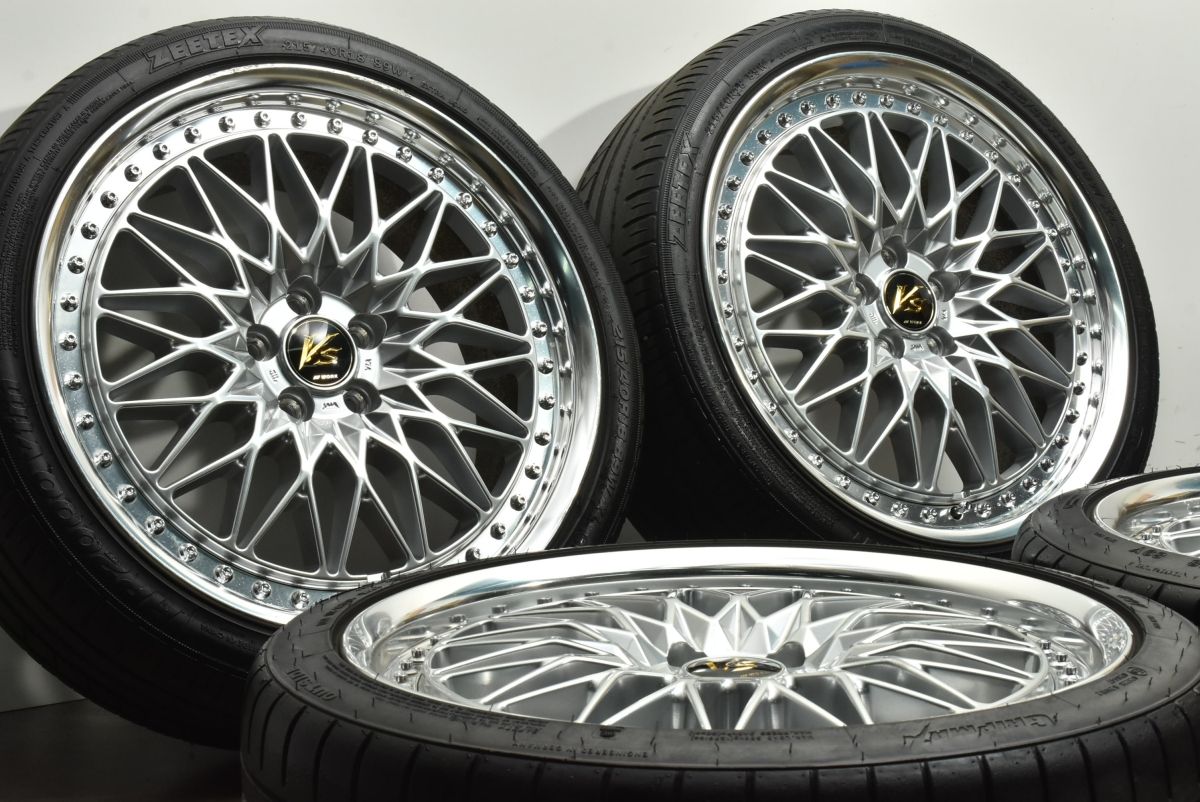 カスタム用に】WORK VS XV 18in 7.5J +40 PCD100 グリップマックス 