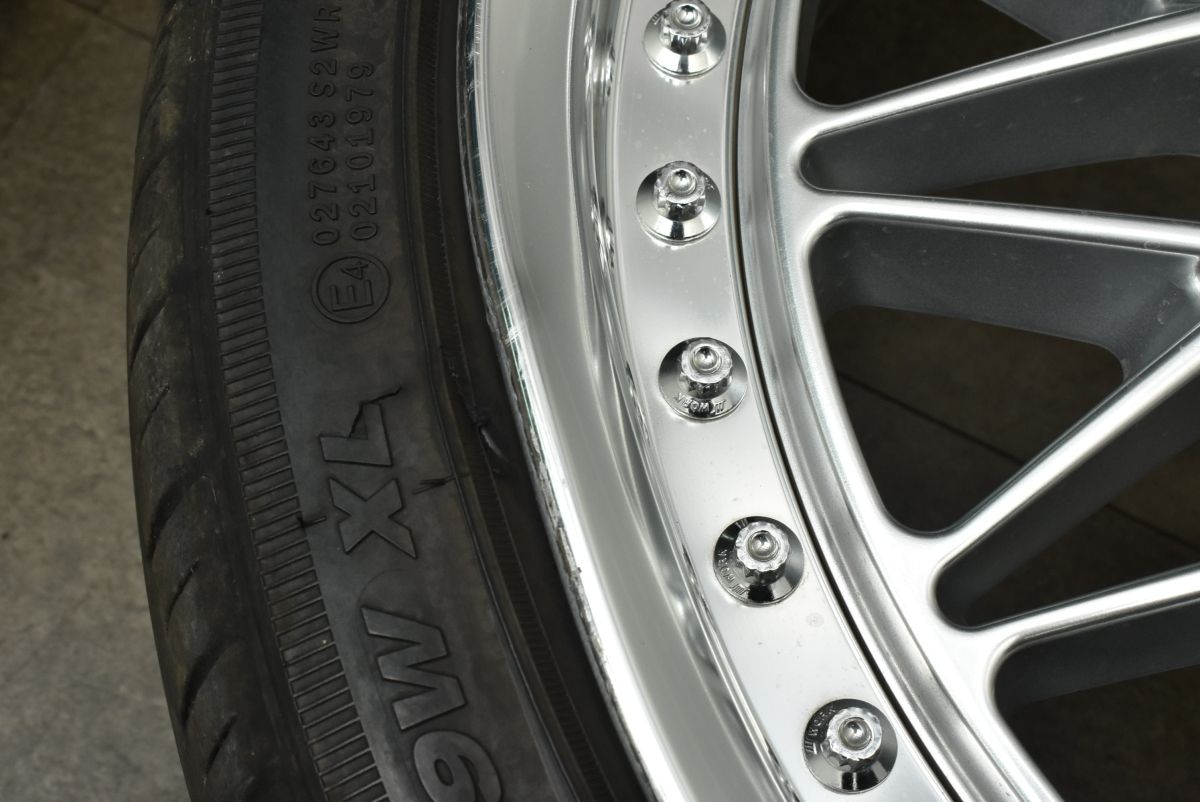 カスタム用に】WORK VS XV 18in 7.5J +40 PCD100 グリップマックス
