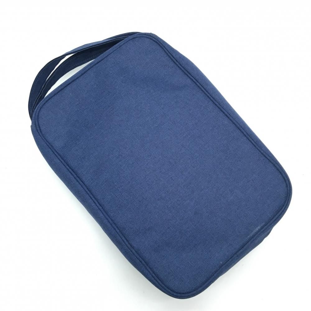 超美品】ジョーンズ シューズケース 杢ネイビー サイド通気孔ゴルフ JONES