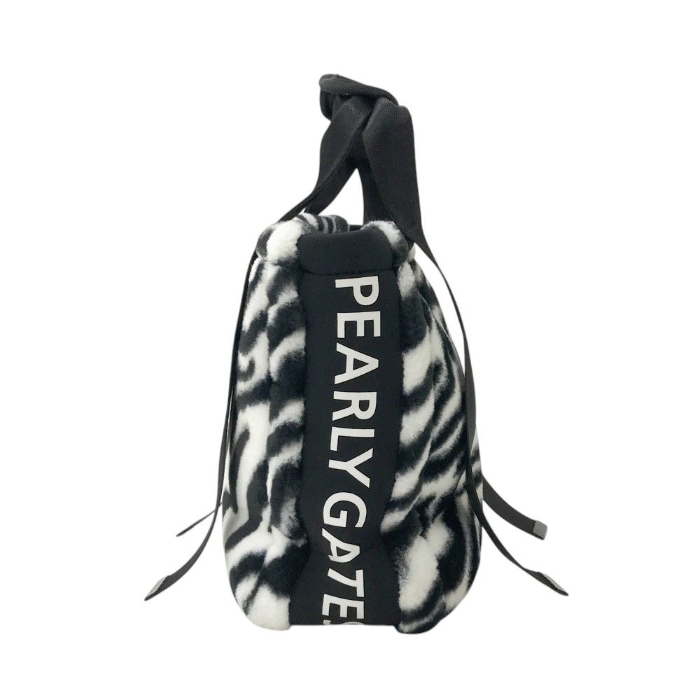 PEARLY GATES パーリーゲイツ カートバッグ ファー ゼブラ柄 ホワイト