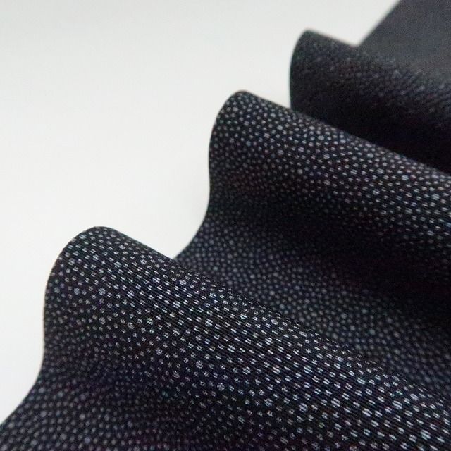 ✾まめ藤✾m2168＊美品 注文 正絹 大小あられ ワイドサイズ 手縫い