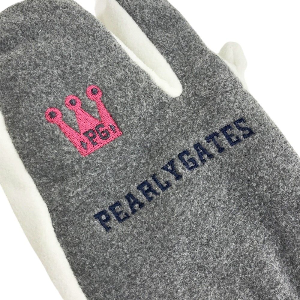 PEARLY GATES パーリーゲイツ フリース ミトン グローブ グレー系 M