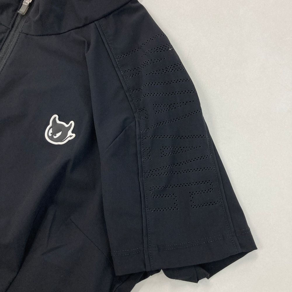 サイズ:S WAAC ワック ハーフジップ 半袖ワンピース ブラック系 サイズ:S WAAC ワック ハーフジップ 半袖ワンピース ブラック系