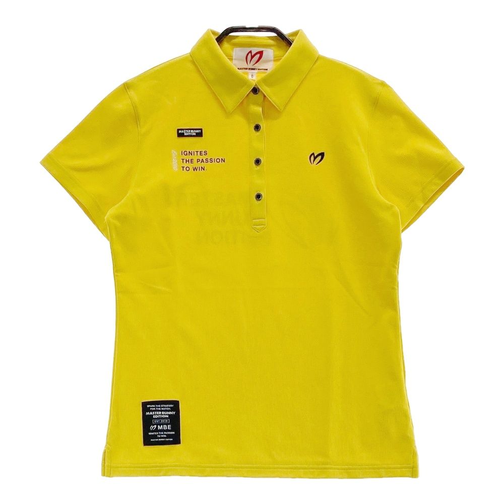 サイズ：0 MASTER BUNNY EDITION マスターバニーエディション 2024年モデル 半袖ポロシャツ イエロー系 [240101542321] ゴルフウェア レディース ストスト