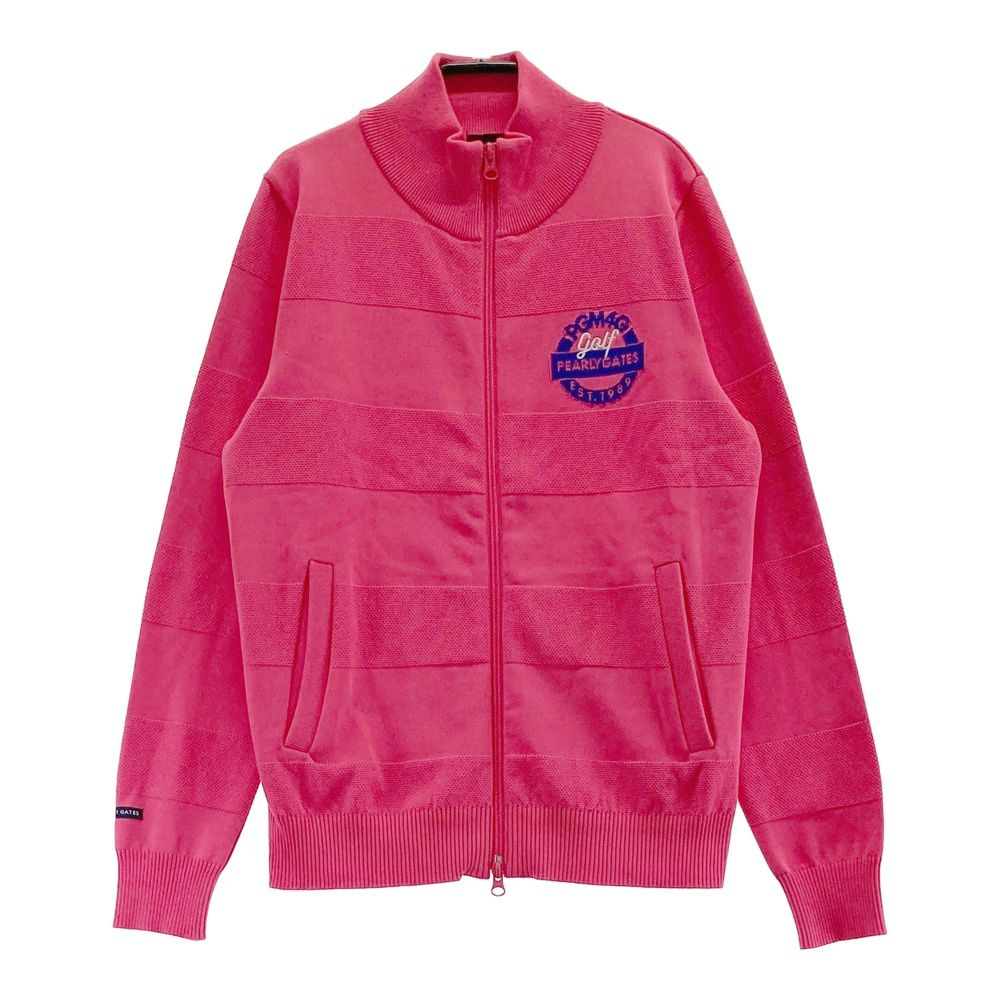 サイズ：1 PEARLY GATES パーリーゲイツ 長袖 ニット ジップジャケット