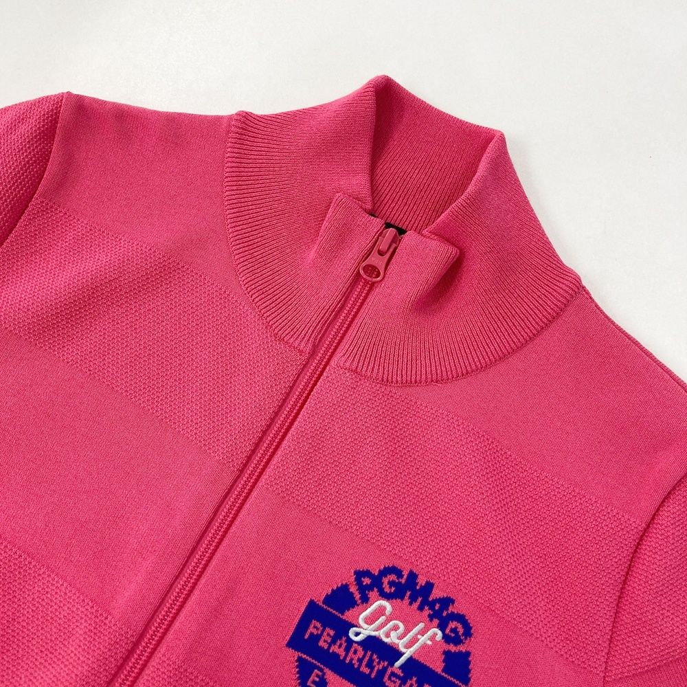 サイズ：1 PEARLY GATES パーリーゲイツ 長袖 ニット ジップジャケット