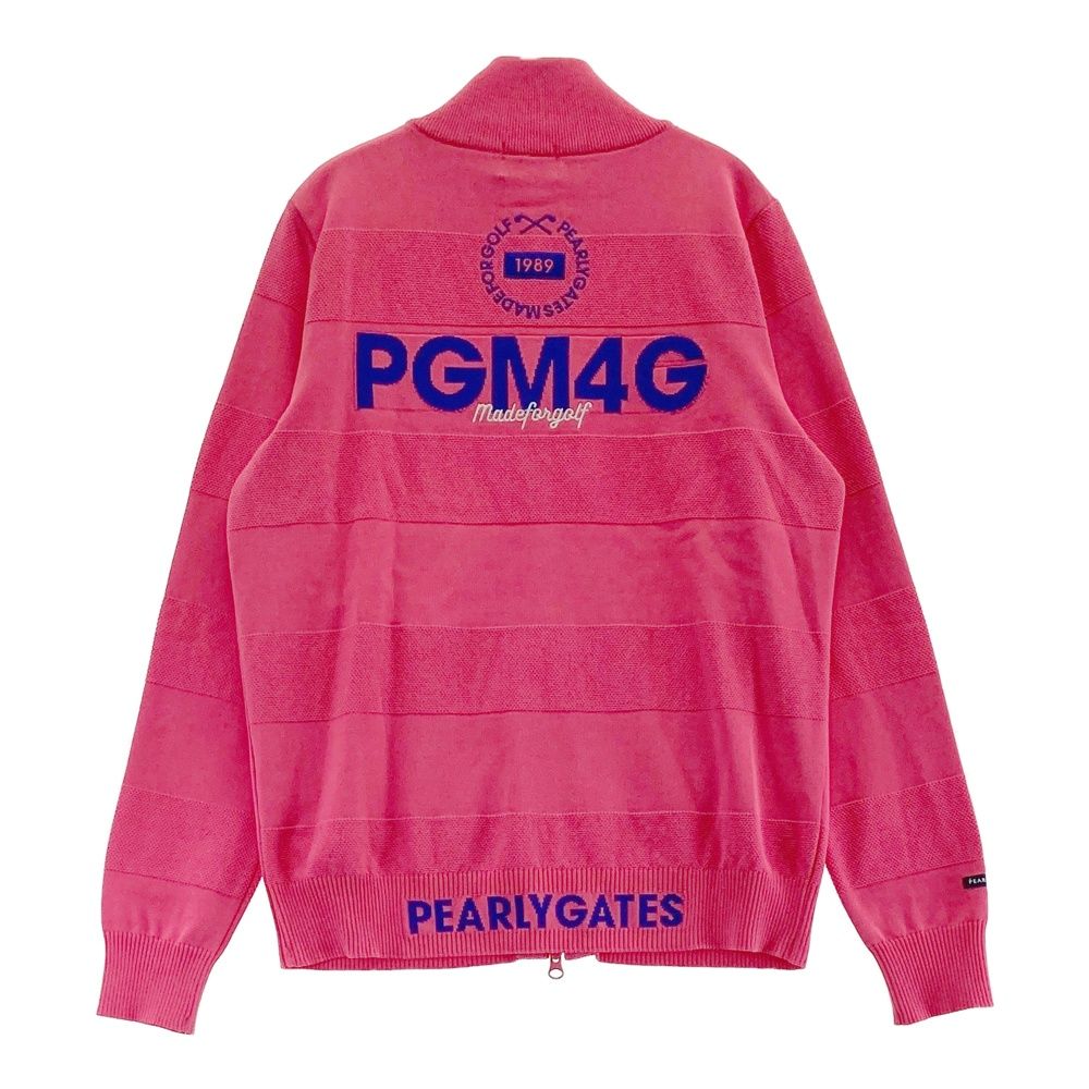 サイズ：1 PEARLY GATES パーリーゲイツ 長袖 ニット ジップジャケット