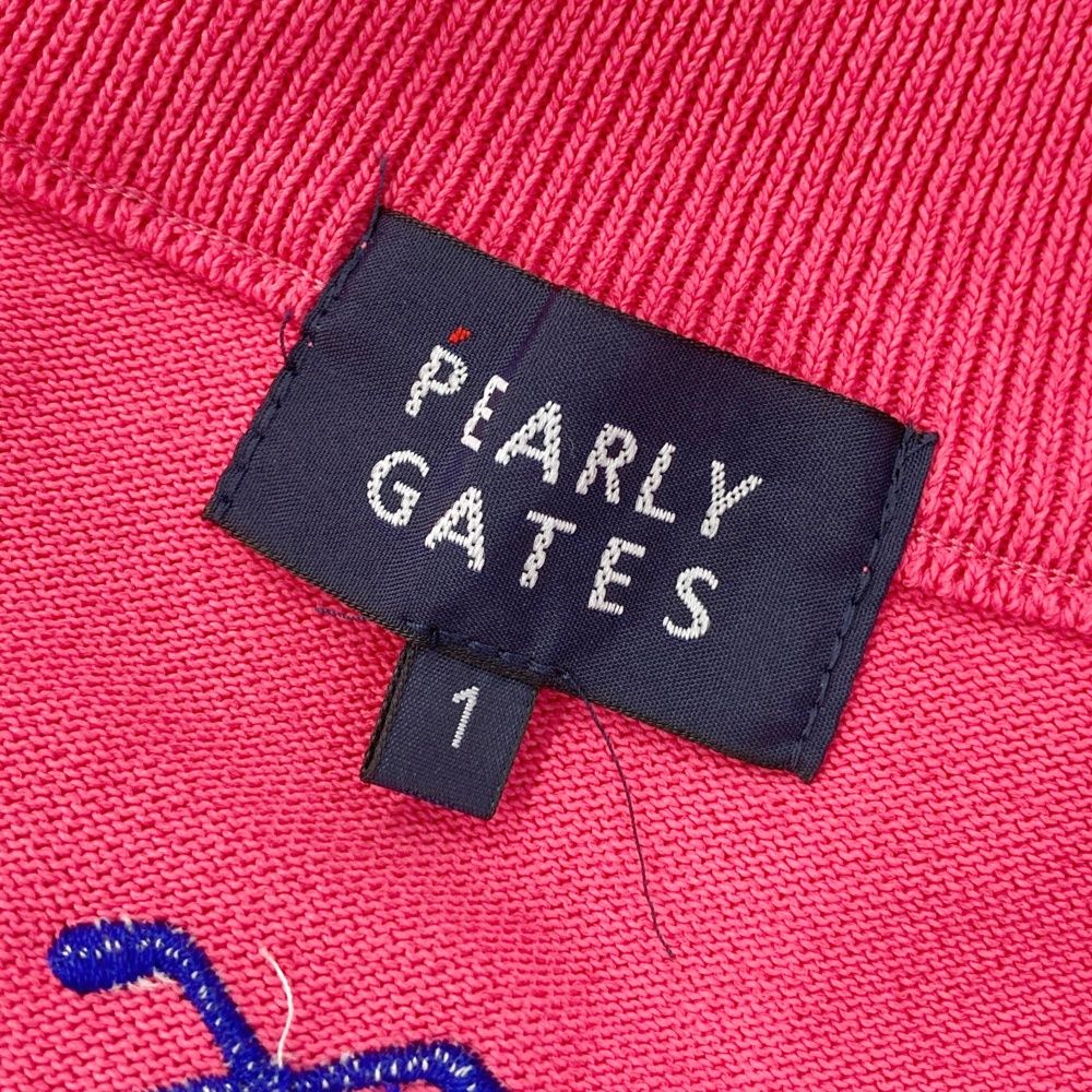 サイズ：1 PEARLY GATES パーリーゲイツ 長袖 ニット ジップジャケット
