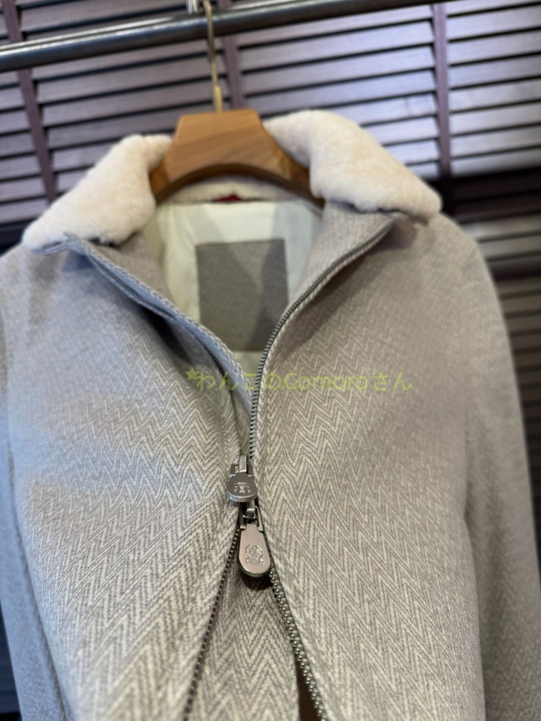 ライトグレーＭ 3XL ブルネロクチネリ メンズビジネスカジュアルスタンド ジャケットウールブレンド秋冬ノー ジャケット防皺 KANDAIZUMI_COM