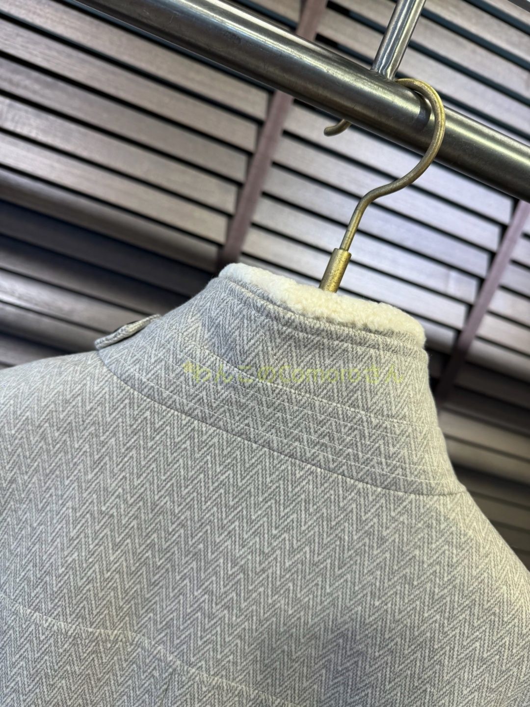 メンズビジネスカジュアルスタンド ジャケットウールブレンド秋冬ノー