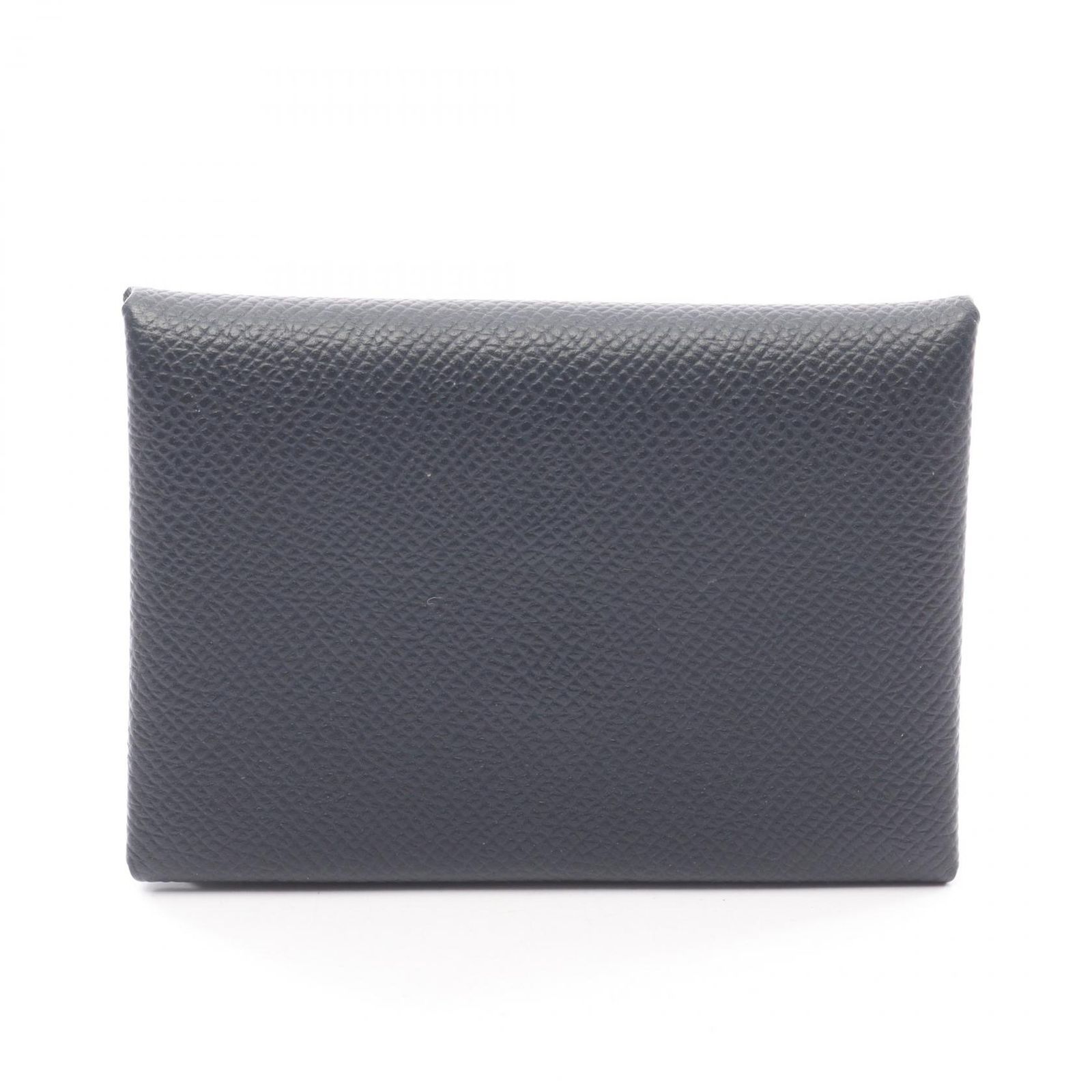 エルメス HERMES コインケース カルヴィデュオ ブルーインディゴ レザー カルヴィ デュオ ブルーインディゴ レディース Used A