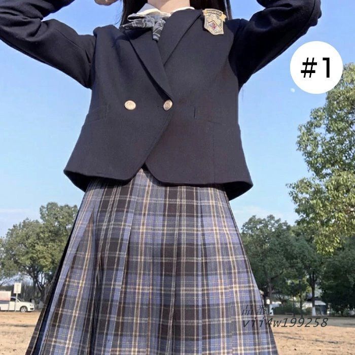 卒業式 スーツ 女の子 大きいサイズ 子供服 小学生 高校生 中学生 プリーツスカート 卒業式服 チェック柄 フォーマルスーツ 4点セット スクールブレザー vii 4 w 199258