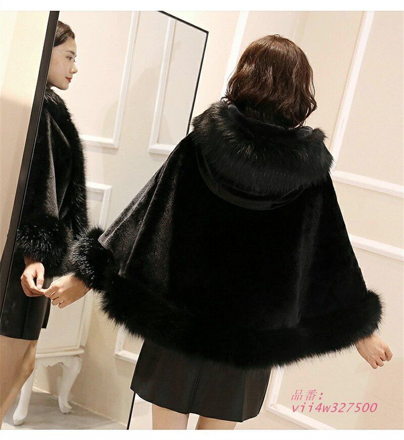 ポンチョコート フード付き