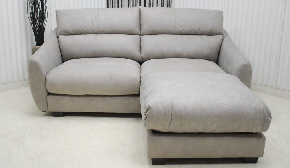 アウトレット 現品限り 一部 大 ３人掛けソファー オットマンセット スツール プラチナグレー セーフスペック生地 240229-ルーク3pst