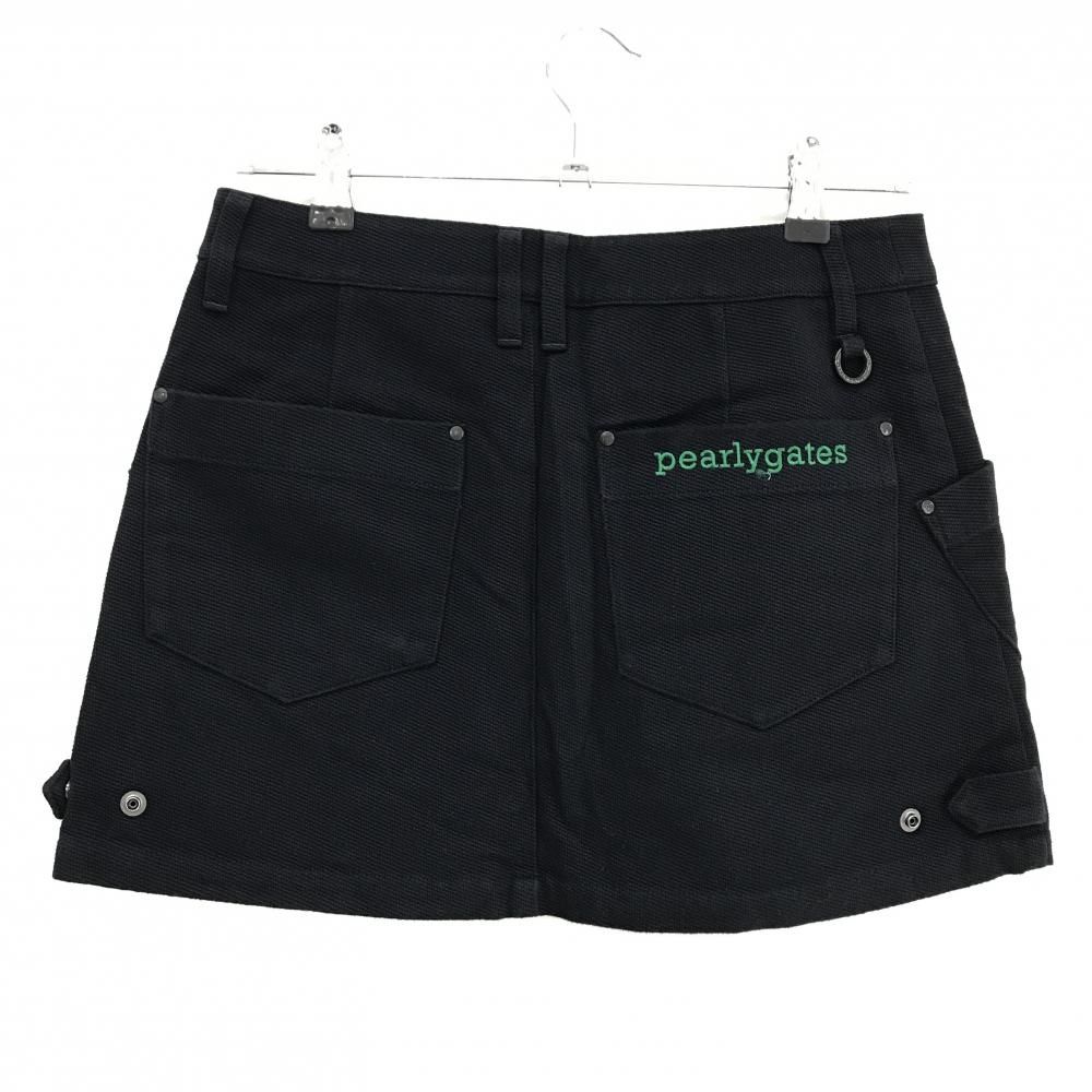 美品】パーリーゲイツ スカート ネイビー ロゴグリーン